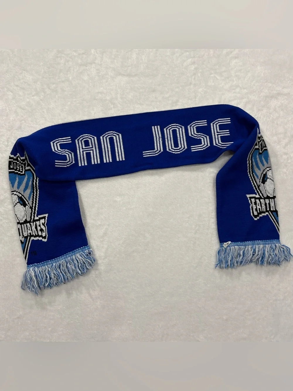 Adidas MLS San Jose Earthquakes Sports Scarf 61 inch x 7 inch
